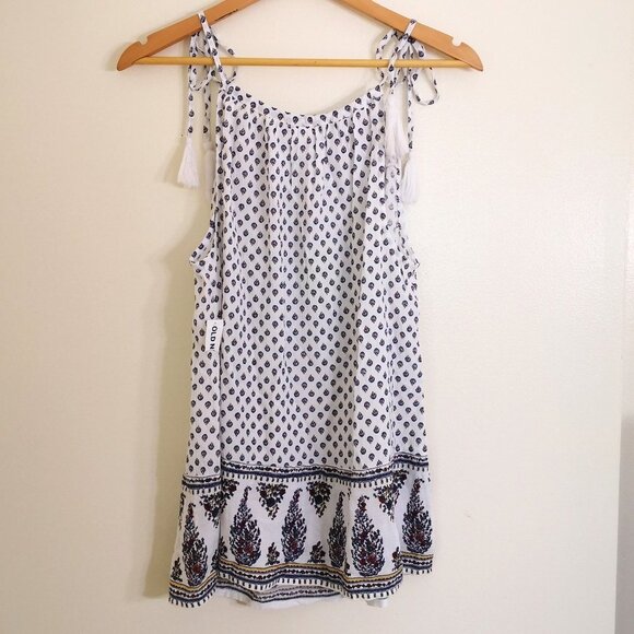 Lot of 2 New Old Navy Cotton Gingham Off The Shoulder/Boho Shoulder Tie Tops - Picture 8 of 9